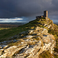 Buy canvas prints of Brooding Brentor by Bruce Little