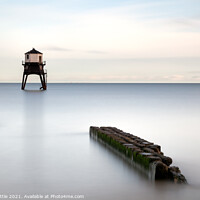Buy canvas prints of Serene Low Lighthouse at Dovercourt by Bruce Little