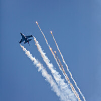Buy canvas prints of F-16 Flare by Bruce Little