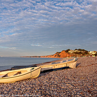 Buy canvas prints of Early Morning at Budleigh Beach by Bruce Little