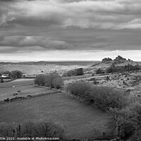 Buy canvas prints of Hound Tor in Black and White by Bruce Little