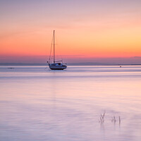 Buy canvas prints of Sunset boat - Leigh on Sea by Bruce Little