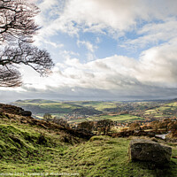 Buy canvas prints of Peak District - Looking Down to Curbar by Joy Newbould
