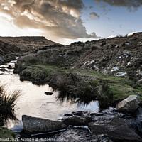 Buy canvas prints of Higger Tor and Burbage Brook by Joy Newbould