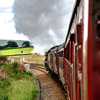 Buy canvas prints of View from the window of a Steam Train by Joy Newbould