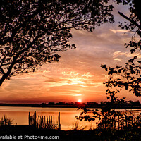 Buy canvas prints of Sunset - Horsey Mere, Norfolk by Joy Newbould