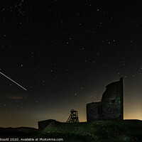 Buy canvas prints of Magpie Mine with Stars and Meteor Trail by Joy Newbould