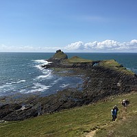 Buy canvas prints of Worms Head, Gower  by Brian The Destroyer