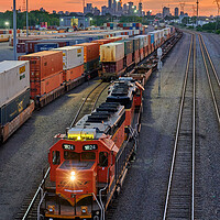 Buy canvas prints of Minneapolis Saint Paul Rail Yard by Jim Hughes