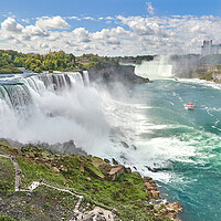 Buy canvas prints of Niagara Falls from the Observation Tower by Jim Hughes