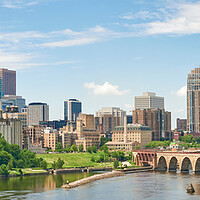 Buy canvas prints of Minneapolis On The Mississippi by Jim Hughes