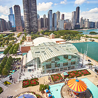 Buy canvas prints of Chicago from Navy Pier by Jim Hughes