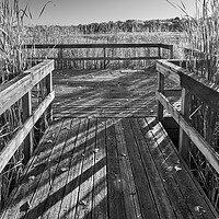 Buy canvas prints of Old Fishing Dock by Jim Hughes