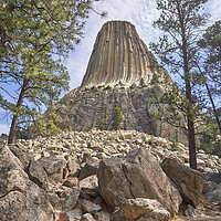 Buy canvas prints of Devil's Tower National Monument by Jim Hughes