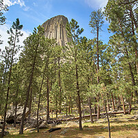 Buy canvas prints of Devil's Tower National Monument, Wyoming by Jim Hughes