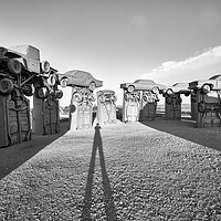 Buy canvas prints of Photographer at Carhenge by Jim Hughes