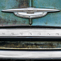 Buy canvas prints of 50s Chevrolet logo by Jim Hughes