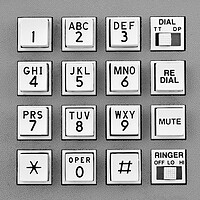 Buy canvas prints of telephone touch tone keypad by Jim Hughes