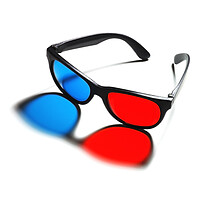 Buy canvas prints of 3D Glasses by Jim Hughes