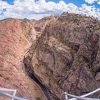 Buy canvas prints of Royal Gorge - view from the bridge.   by Jim Hughes