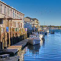 Buy canvas prints of Portland Maine waterfront by Jim Hughes