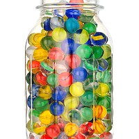 Buy canvas prints of jar of marbles by Jim Hughes