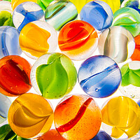 Buy canvas prints of Marbles Up Close by Jim Hughes