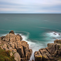 Buy canvas prints of All Calm at the Minack by Steve Mundy