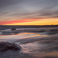 Buy canvas prints of Sound of the sea in the evening light  by Tanja Riedel