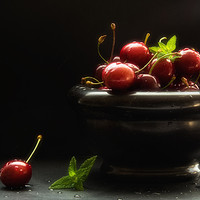 Buy canvas prints of Would you like a cherry  by Tanja Riedel