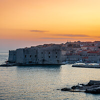 Buy canvas prints of Sunset over Dubrovnik by Tony Bishop