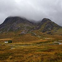 Buy canvas prints of The Lonesome Cottage Glencoe by Tony Bishop