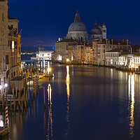Buy canvas prints of Night time from the Accademia Bridge by Tony Bishop