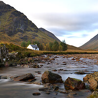 Buy canvas prints of Lone Cottage Glen Coe by Tony Bishop