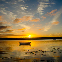 Buy canvas prints of Findhorn sunset by Tony Bishop