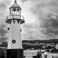 Buy canvas prints of St Ives Lighthouse by Tony Bishop