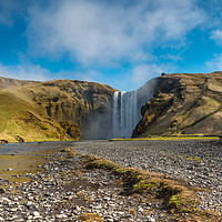 Buy canvas prints of Skogafoss Waterfall Iceland by Tony Bishop