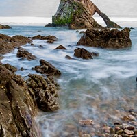 Buy canvas prints of Bow Fiddle Rock by Tony Bishop