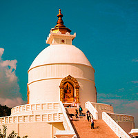 Buy canvas prints of Peace Pagoda by danish alam