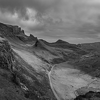 Buy canvas prints of Road Sweeps Beneath the Quiraing by Robin Purser