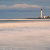 Buy canvas prints of Scurdieness Lighthouse at Sunset by Joe Dailly