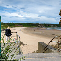 Buy canvas prints of  Moray Coastal Path Cullen Beach by Joe Dailly