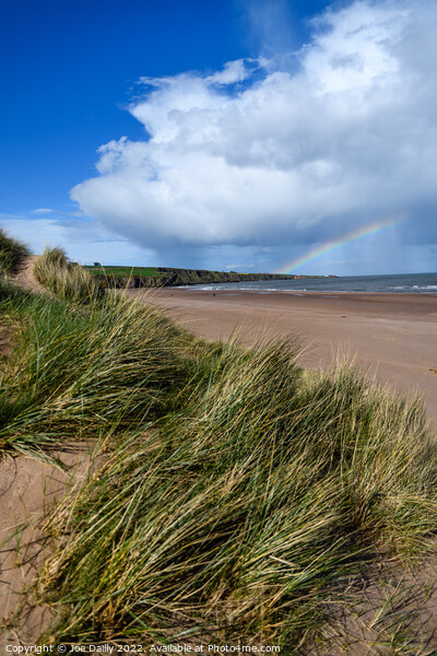 A stunning rainbow over Luananbay beach Picture Board by Joe Dailly