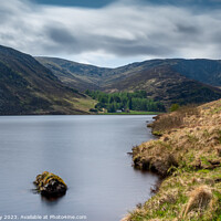 Buy canvas prints of Majestic Mountain and Serene Waters of Loch Lee by Joe Dailly