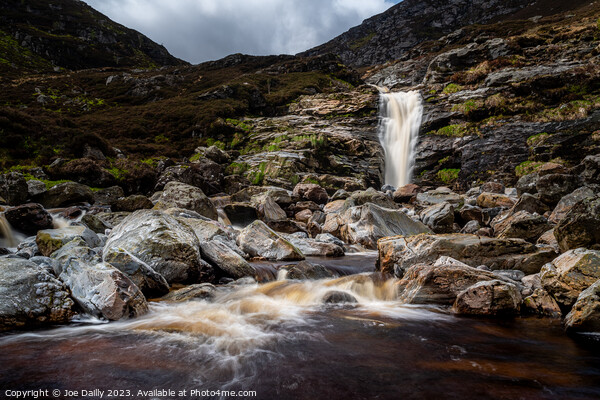Spectacular Falls of Unich near Loch Lee Picture Board by Joe Dailly