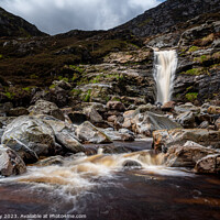 Buy canvas prints of Spectacular Falls of Unich near Loch Lee by Joe Dailly