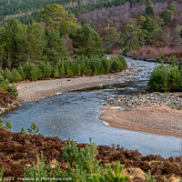 Buy canvas prints of Liu Water in the Cairngorms by Joe Dailly