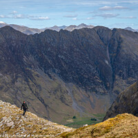 Buy canvas prints of Aonach Eagach Ridge Glencoe Scotland by Joe Dailly