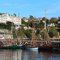 Buy canvas prints of Tall Ships in Torquay by Tom Wade-West