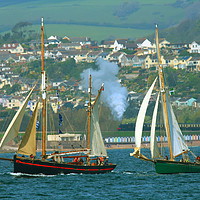 Buy canvas prints of Tall Ships & Steam Trains by Tom Wade-West